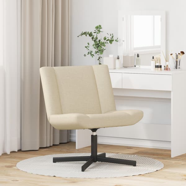 Skrivstol Gräddvit 63 x 75 x 76 cm tyg