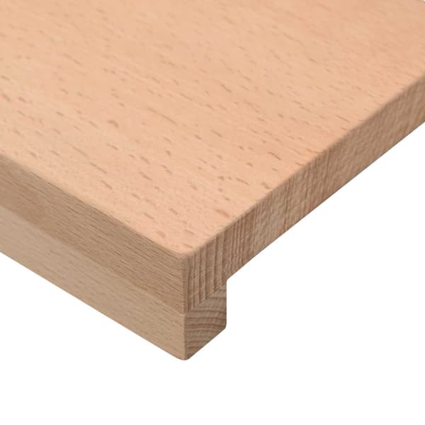 Trapstegsmattor 20 st 110 x 30 x 2 cm Naturlig Massivt bokträ