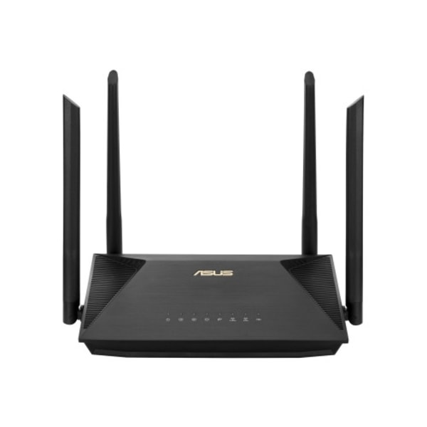 ASUS RT-AX53U - trådlös router - Wi-Fi 6 - skrivbordsmodell Svart