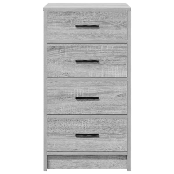 Sideboard med låda Grå sonoma 40 x 41 x 75 cm Konstruerat trä