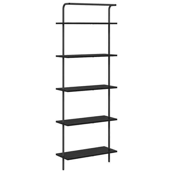 Hyllsystem Svart Ek 60 x 24 x 168 cm Konstruerat trä