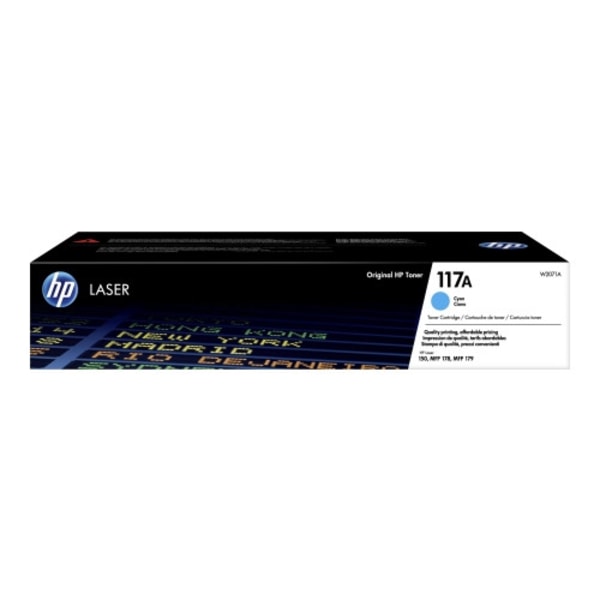 HP 117A - cyan - original - tonerkassett (W2071A)