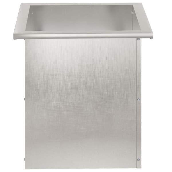 Odlingslåda med LED Silver 40 x 40 x 40 cm Rostfritt stål