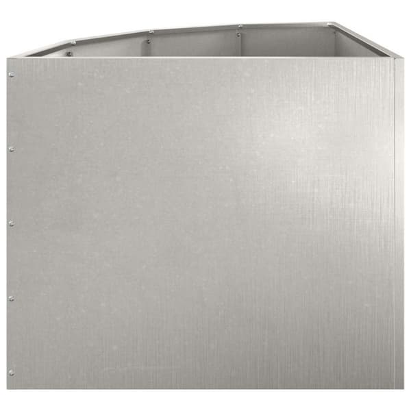 Hörnställning Silver 60 x 60 x 50 cm Rostfritt stål