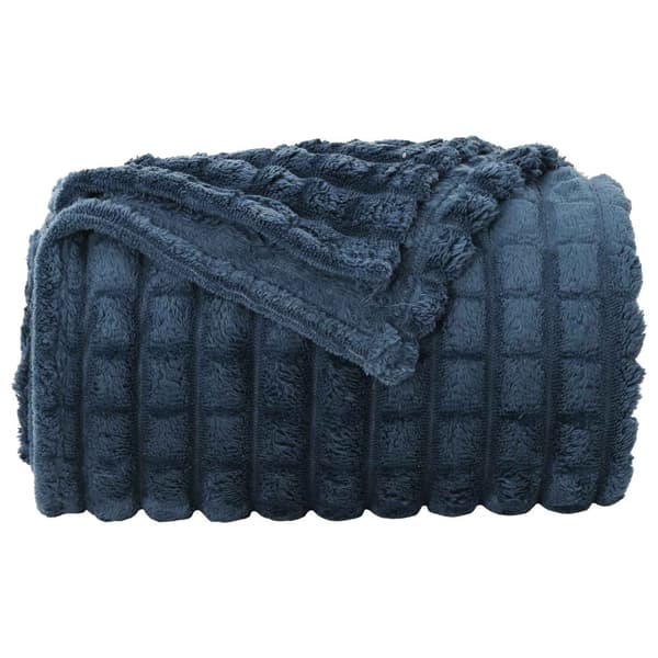 Filtar 6 pcs Mörkblå 200 x 150 cm Fleece