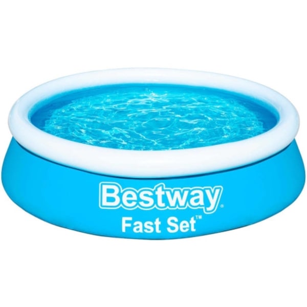 Bestway Uppblåsbar pool Fast Set rund 183x51 cm blå