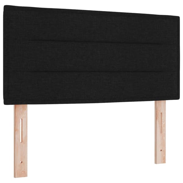 Förvaringssäng med madrass Svart 100 x 200 cm Sammet