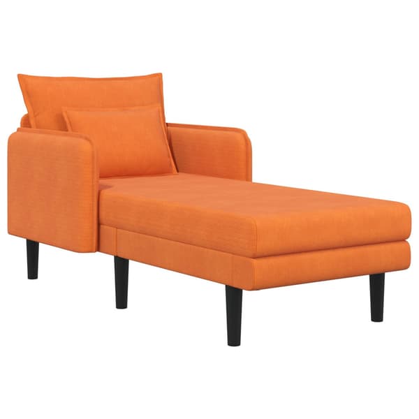 Stor schäslong Orange Mockatyg