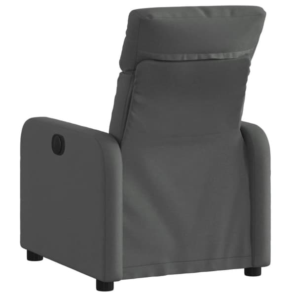 Reclinerfåtölj mörkgrå tyg