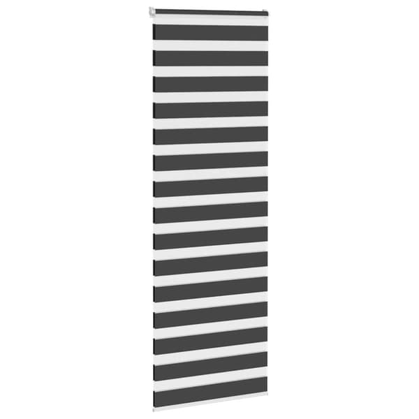 Rullgardin zebra svart 85x230 cm tyg bredd 80,9 cm polyester