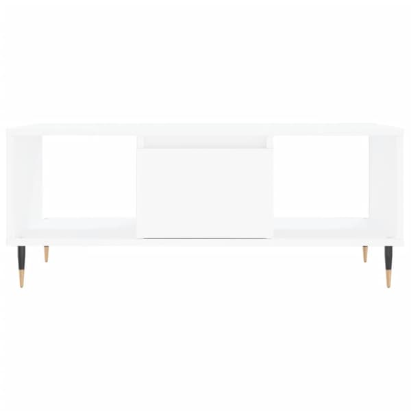 Soffbord vit 90x50x36,5 cm konstruerat trä