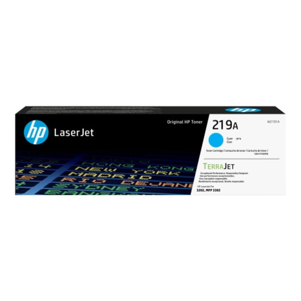 HP 219A - cyan - original - LaserJet - tonerkassett (W2191A)