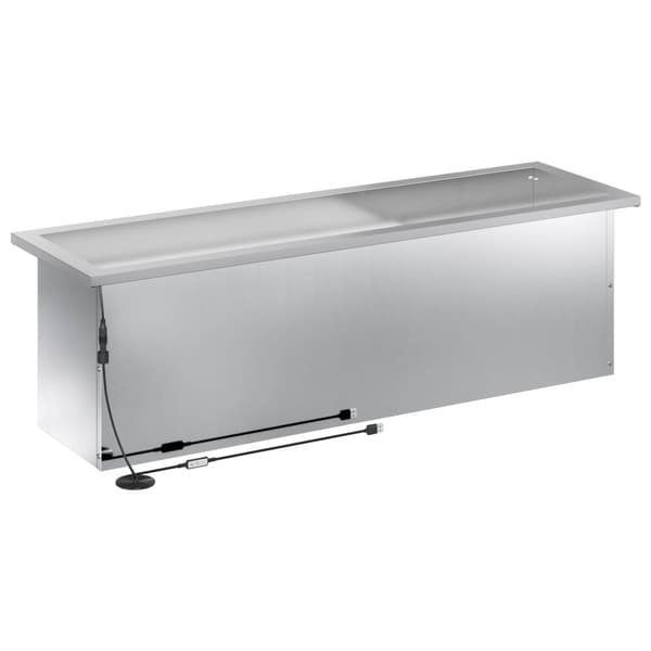 Odlingslåda med LED 2 st Silver 30 x 100 x 30 cm