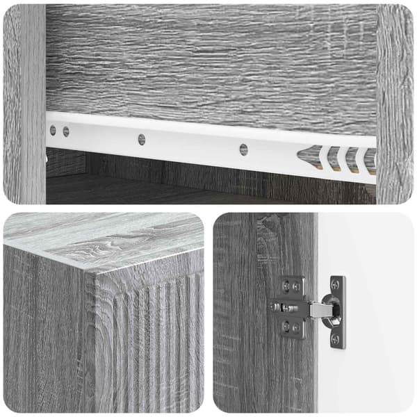 Skåpset 2 pcs 33 x 34,5 x 90 cm Konstruerat trä
