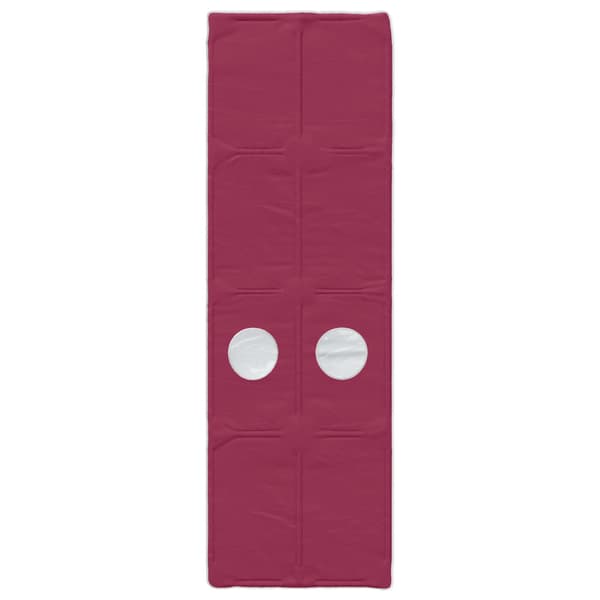 Sängtunnel 2 pcs Röd 211 x 67,5 x 2 cm Polyester