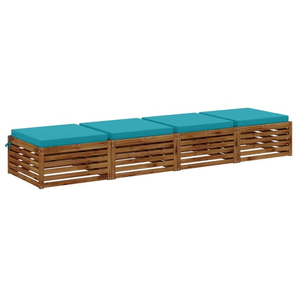 4-delade Sittdynor SOEST 4 st 100% Polyester Turkos