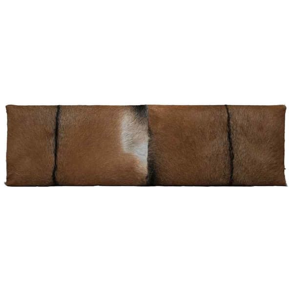 Bänk getskinnsläder teak