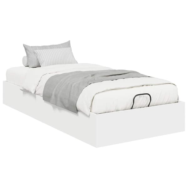 Ottoman Sängram Vit 203 x 90 x 25 cm Konstruerat trä