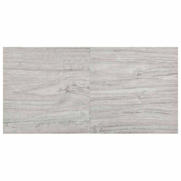Golvplankor 55 pcs Ljusgrå 5,11 m² PVC