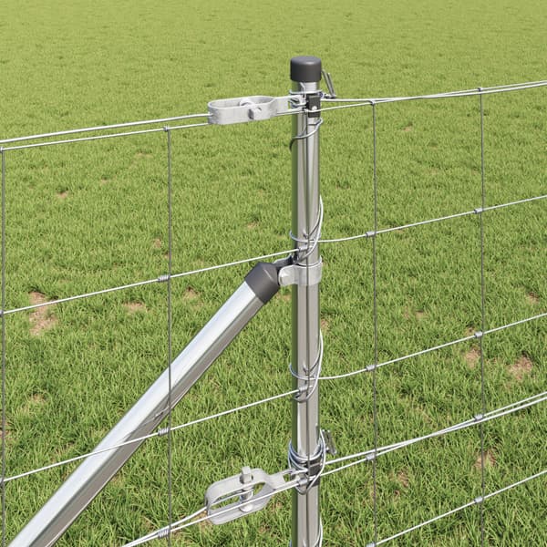 Stängselstolpe Galvaniserad 50 x 0,8 m Stål
