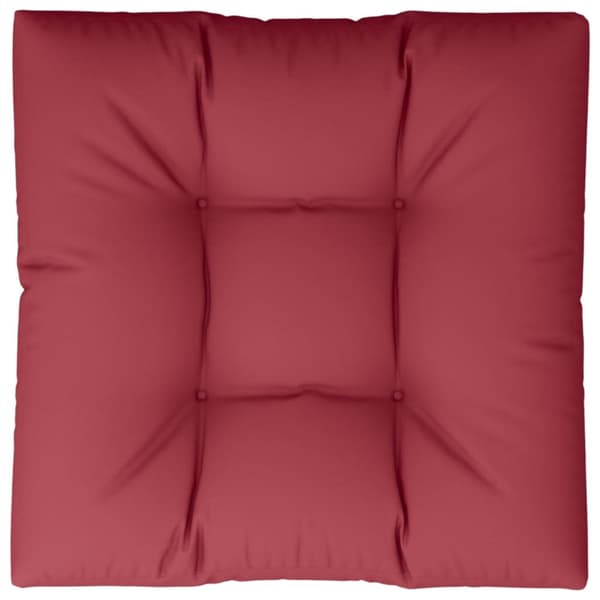 Palldyna vinröd 80x80x12 cm tyg