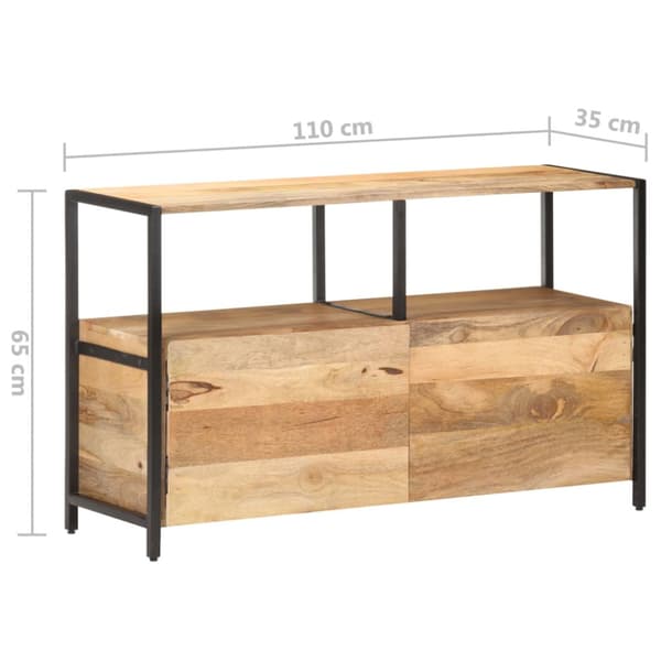 Skänk 110x35x65 cm massivt mangoträ