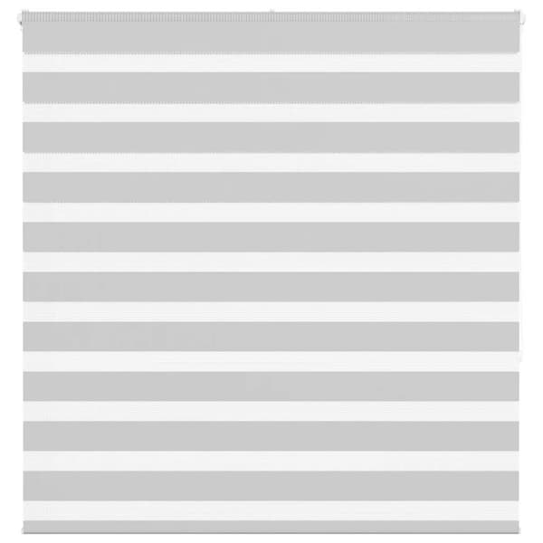 Rullgardin zebra ljusgrå 145x150 cm tyg bredd 140,9cm polyester