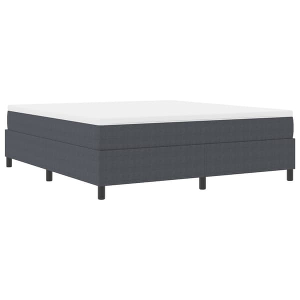 Plattform sängram Mörkgrå 180 x 200 cm Kordread tyg