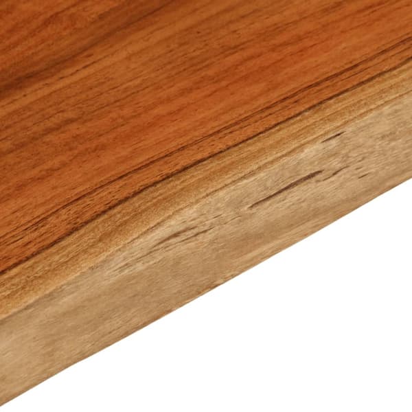 Bordsskiva 100x40x3,8 cm rektangulär massiv akacia rustik kant