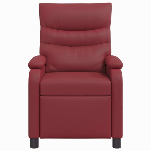 Recliner Vinröd Konstläder