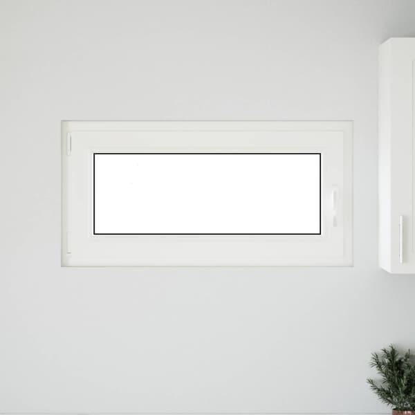 Källarfönster RISOR 100 x 50 cm PVC och glas Vit