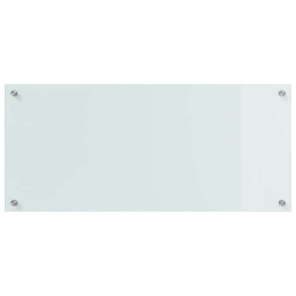 Köksskydd 2 pcs Vit 90 x 40 cm härdat glas