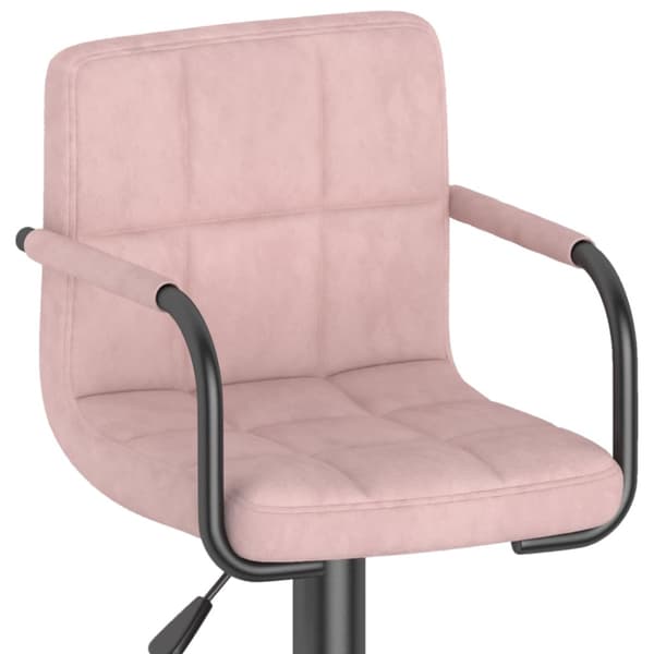 Barstolar 2 st rosa sammet