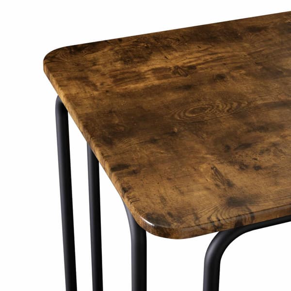 Matbord 100 x 50 x 75 cm Konstruerat trä Rökt ek Rektangulär
