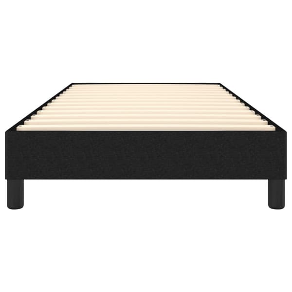 Boxspring-sängram svart 80x200 cm tyg