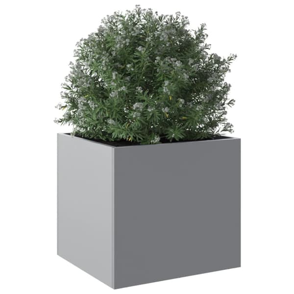 Odlingslåda silver 32x30x29 cm galvaniserat stål