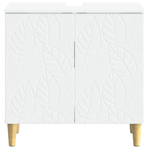 Badrumsskåp med handfat DELFT Vit 59,5 x 31,5 x 59 cm