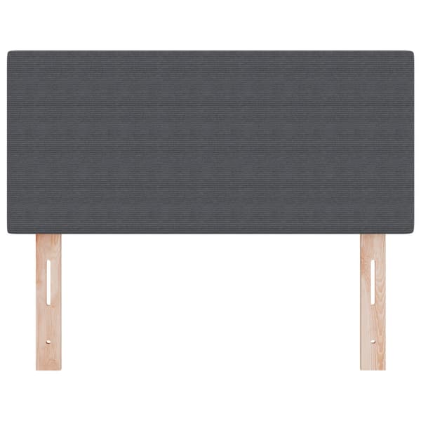 Huvudgavel Mörkgrå 100 cm Kordread tyg