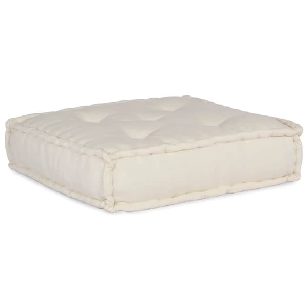 Modulär soffa krämfärgat tyg 70x70x54