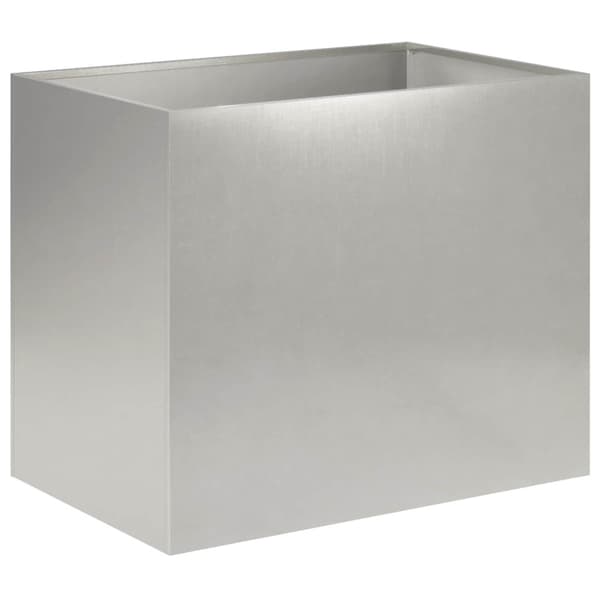 Trädgårdsplanterare Silver 60 x 40 x 50 cm Rostfritt stål