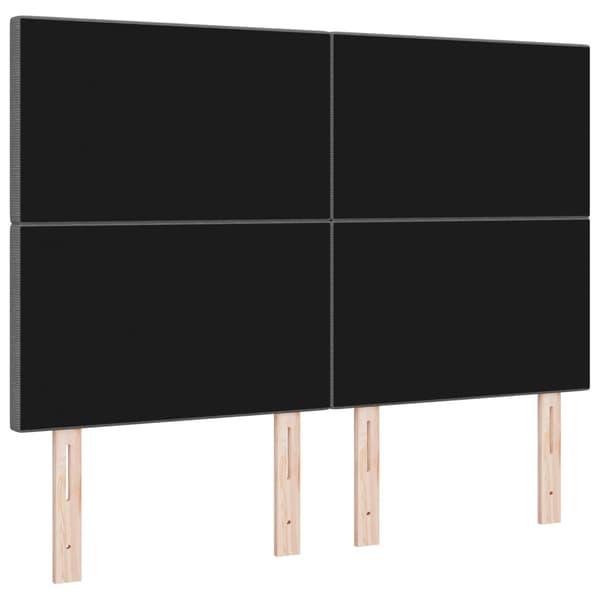 Huvudgavel Ljusgrå 144 cm Kordread tyg