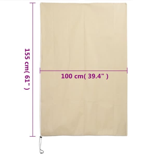 Fiberdukar med blixtlås 4 st 70 g/m² 1x1,55 m