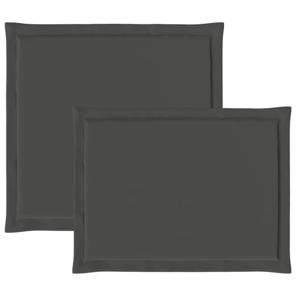 Sitt- och Ryggkuddar 4 pcs Antracit 47 x 45 x 2 cm Polyester
