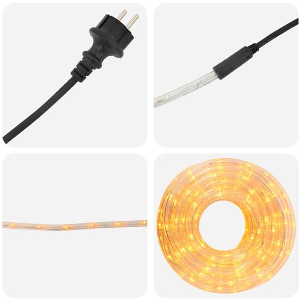 LED-ljusslang för julen 120 LED-lampor Gul 5 m