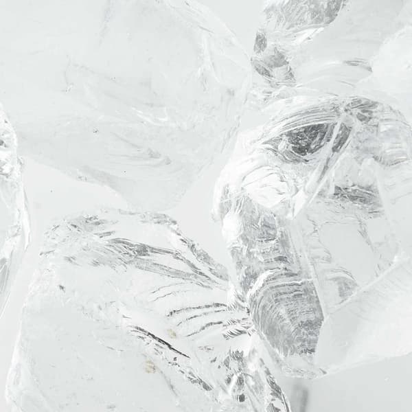 Trädgårdsstenar Vit 12 cm Glas