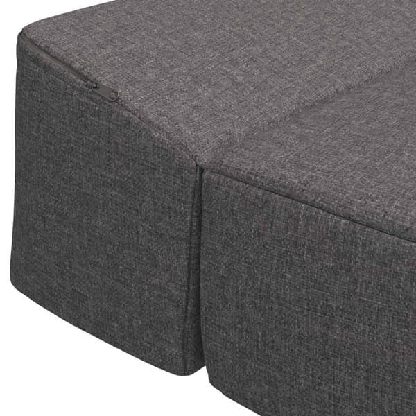 Fällbar Soffbed Ljusgrå 70 x 60 x 63 cm Tyg