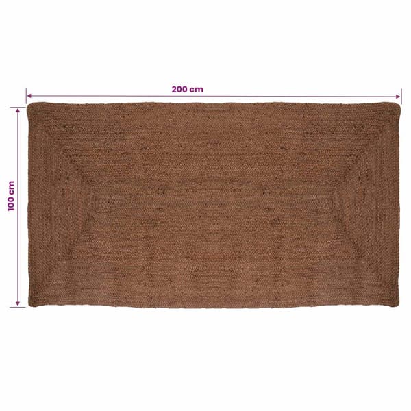 Områdesmatta Grå 100 x 200 cm Jute