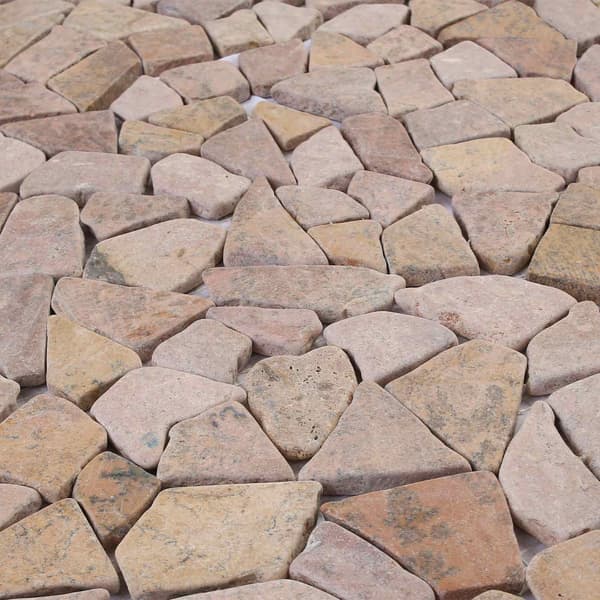 Mosaikplattor Röd 30 x 30 cm Marmor