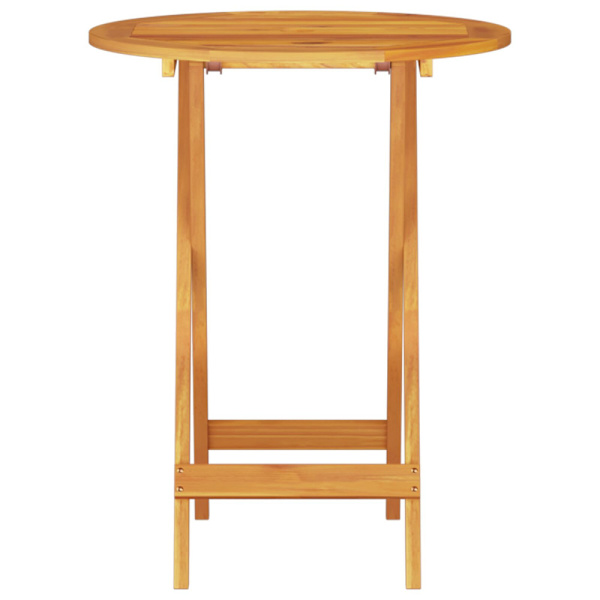 Fällbart bistroset 3 pcs Brun Massivt Akaciaträ