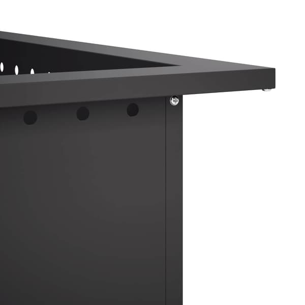 Eldstad ring Svart 90 x 90 x 25 cm Stål